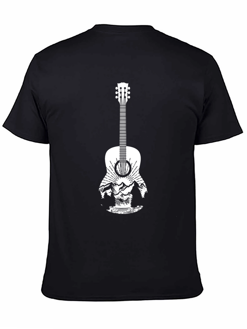 Guitar Mountain Graphic Tee - Black