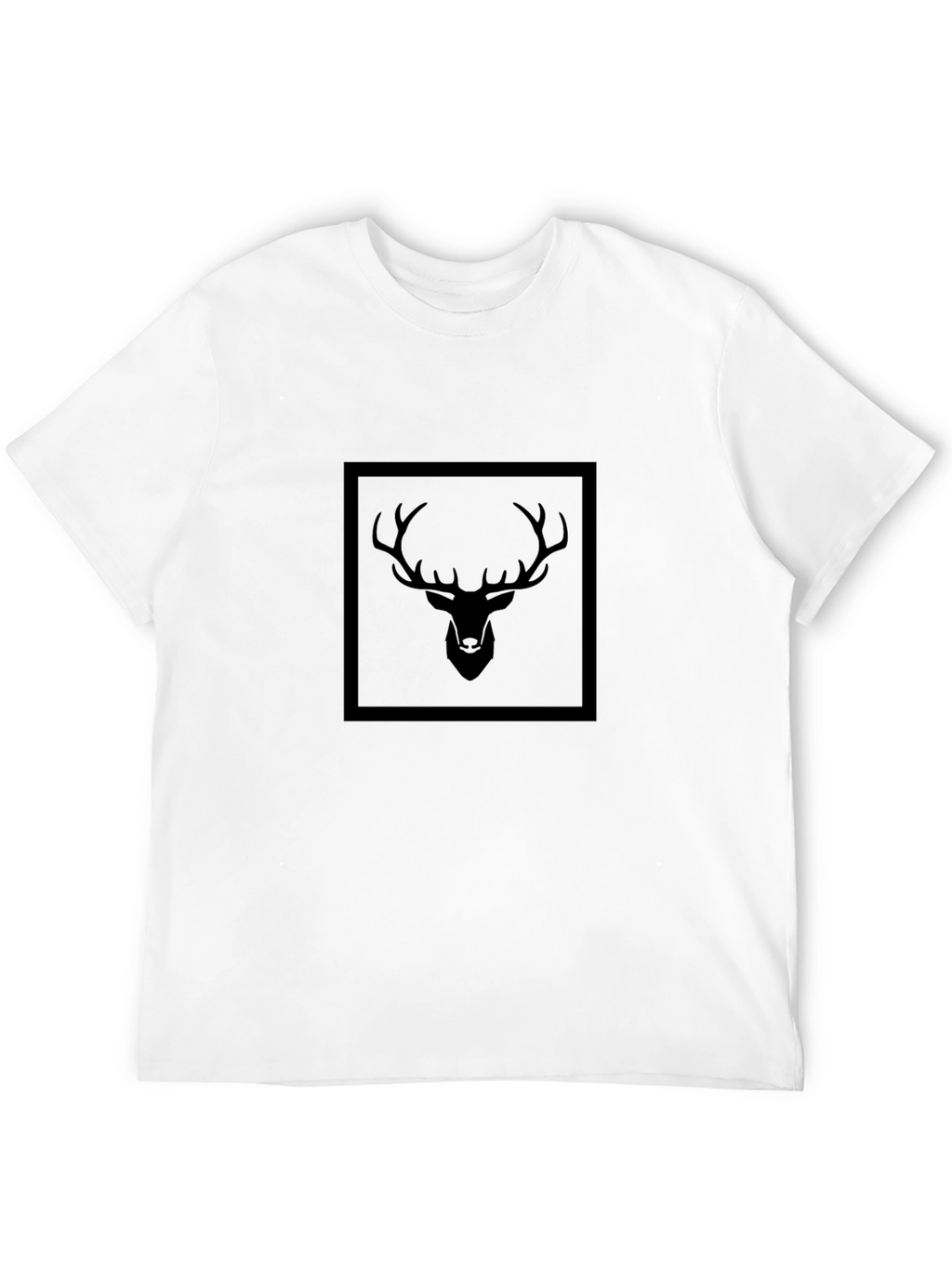 Black Deer Graphic T-Shirt for Men