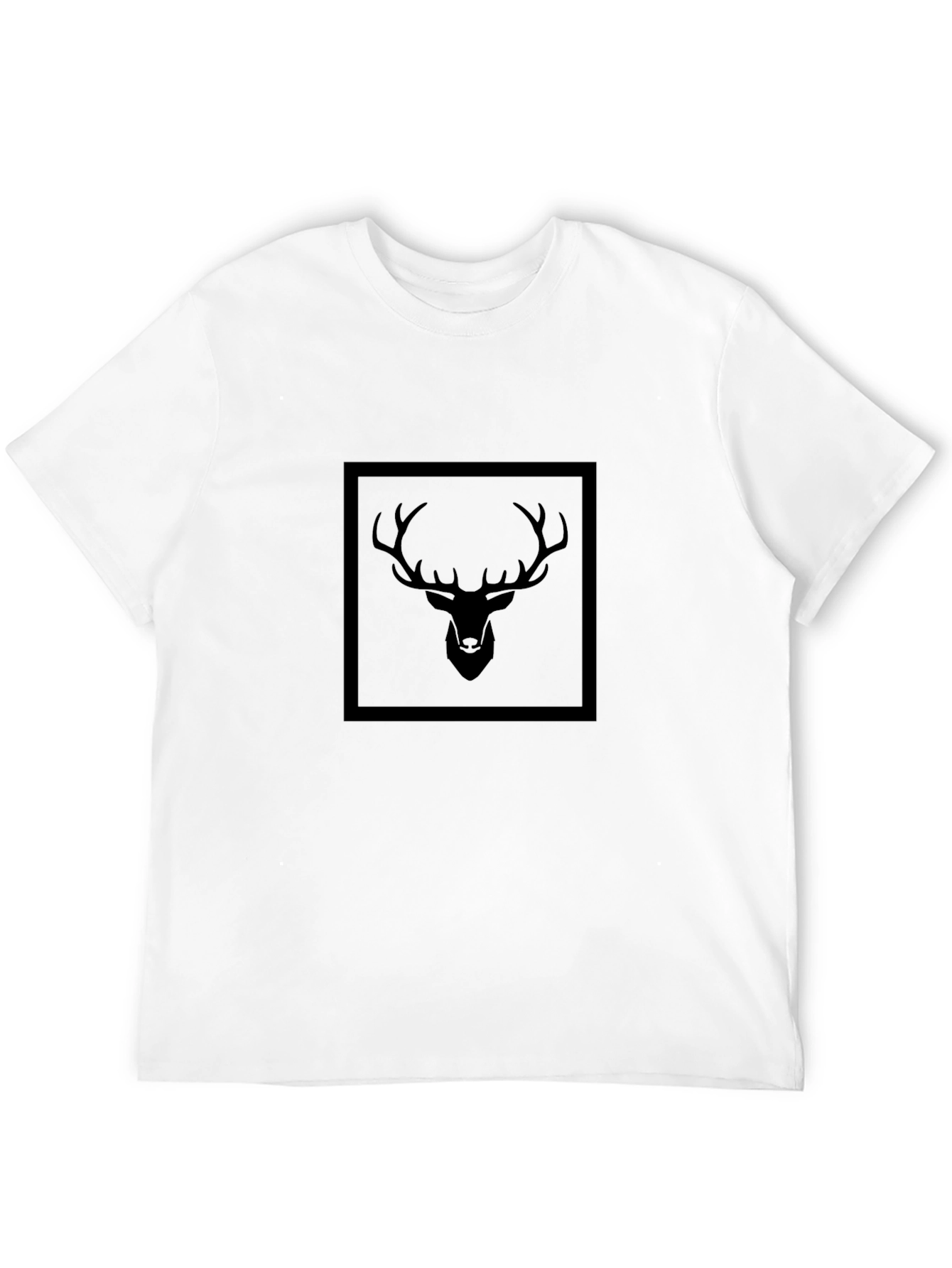 Black Deer Graphic T-Shirt for Men