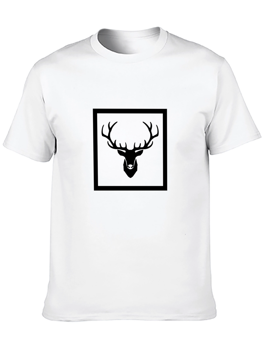 Black Deer Graphic T-Shirt for Men