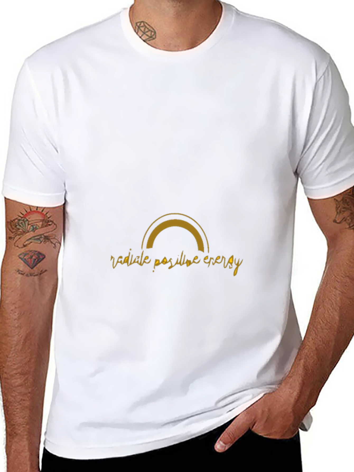 Radiate Positive Energy Black Graphic Tee