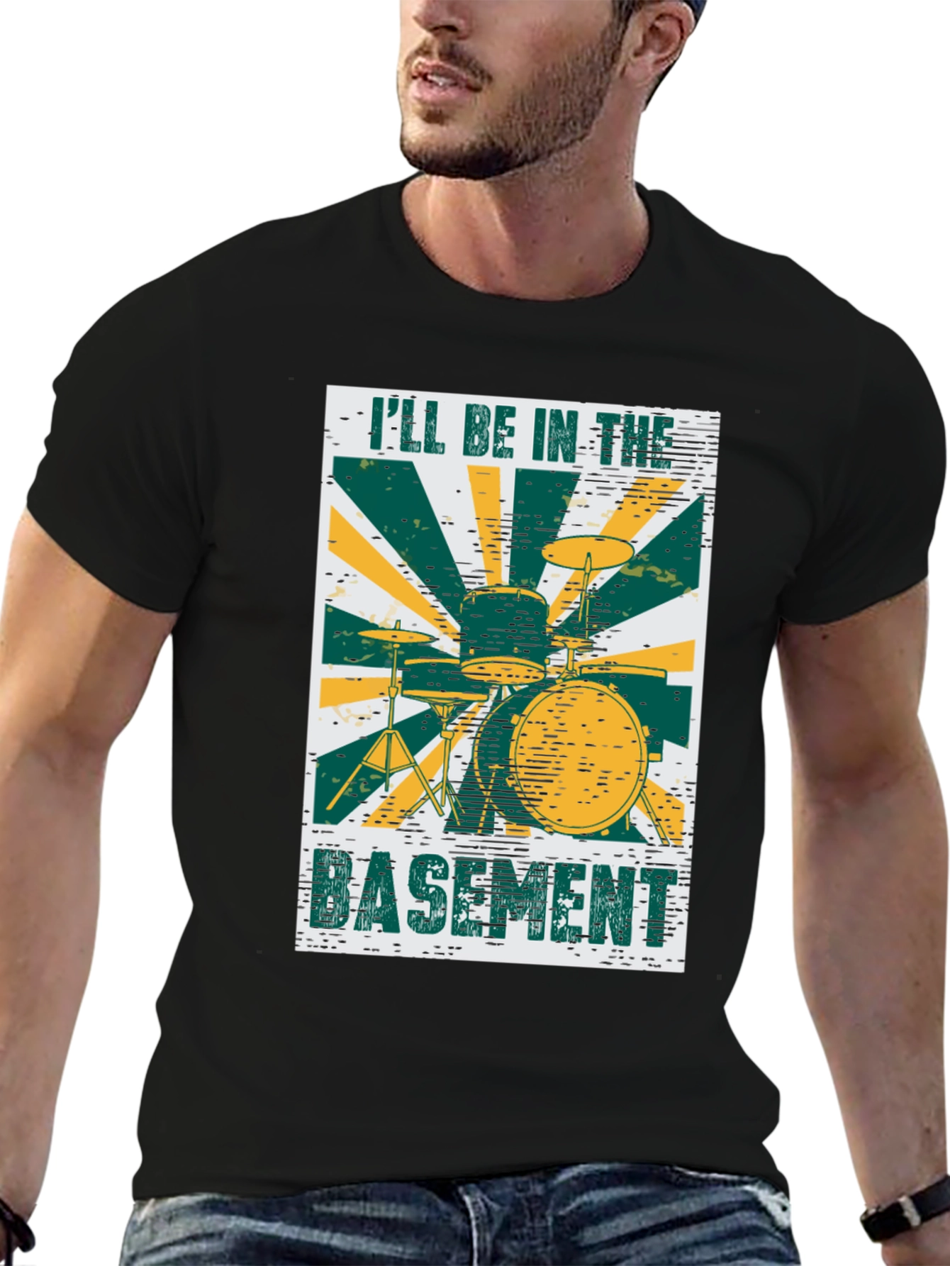 Drum Set Basement Tee