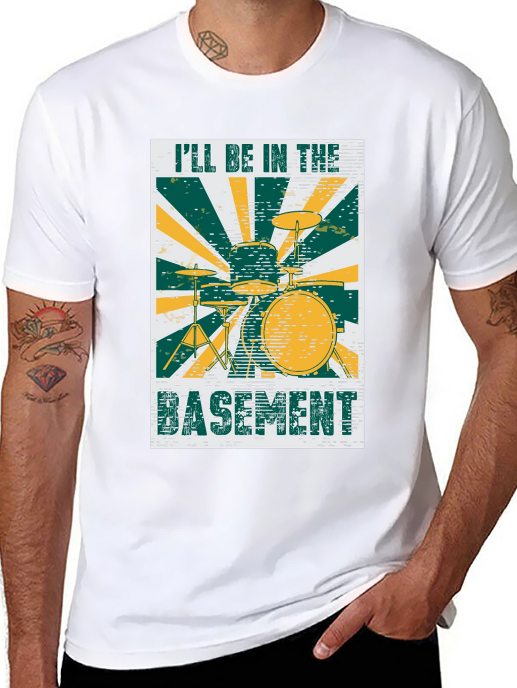 Drum Set Basement Tee
