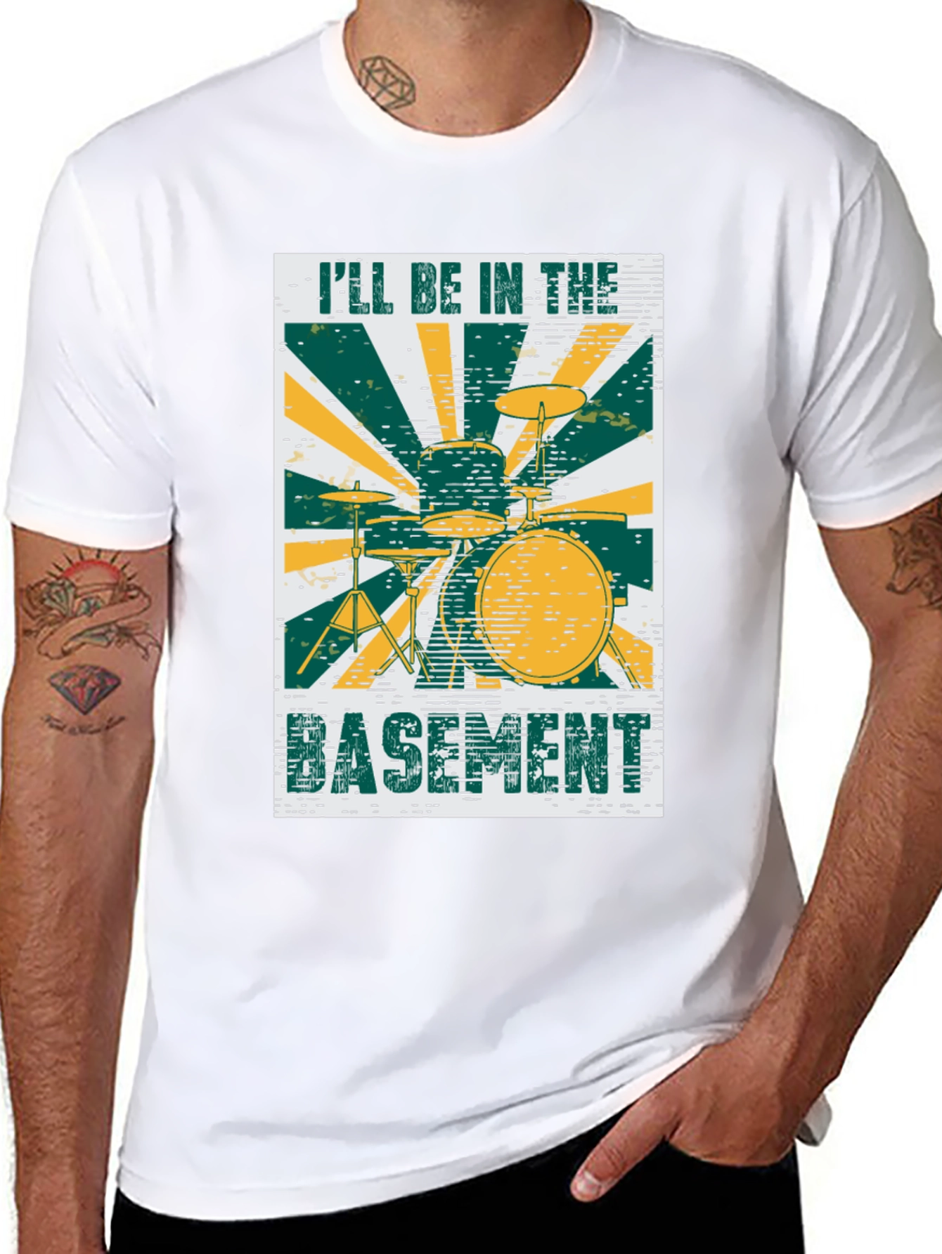 Drum Set Basement Tee