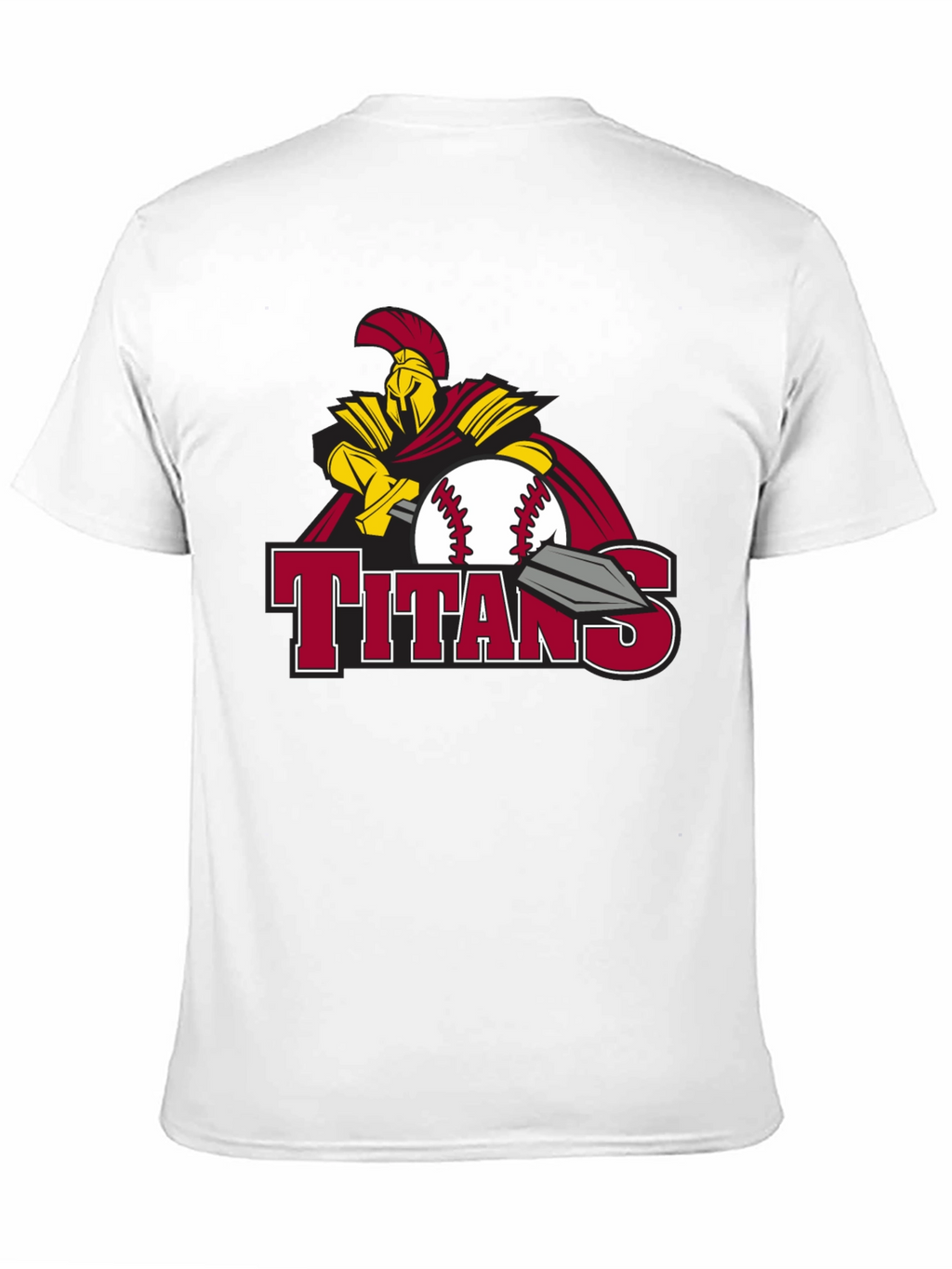 Titans Baseball Graphic Tee - Black Cotton T-Shirt
