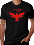 Khabib Time Red Eagle Black T-Shirt