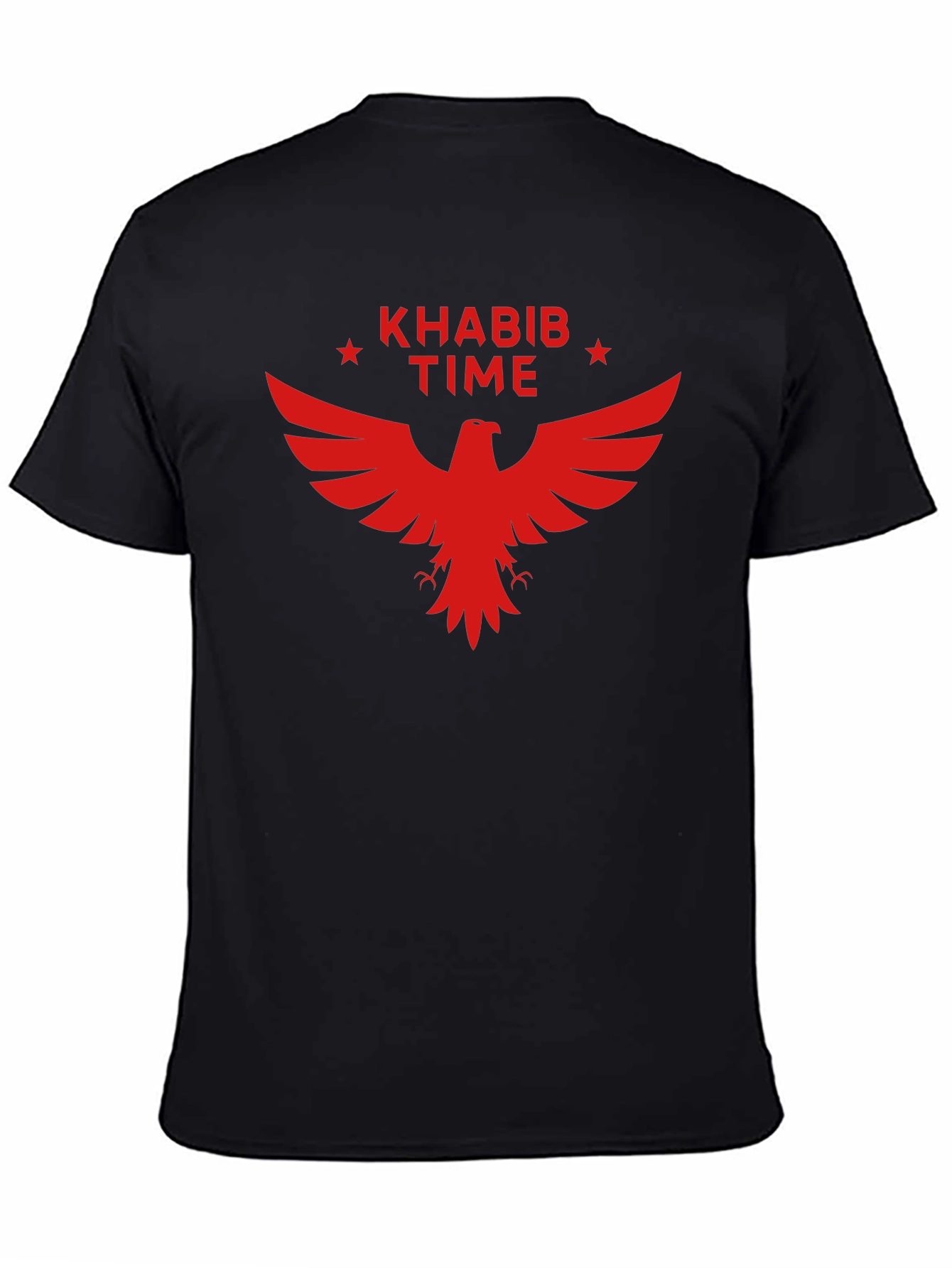 Khabib Time Red Eagle Black T-Shirt