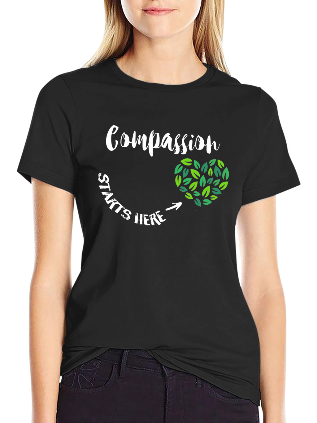 Compassion Starts Here Vegan T-Shirt