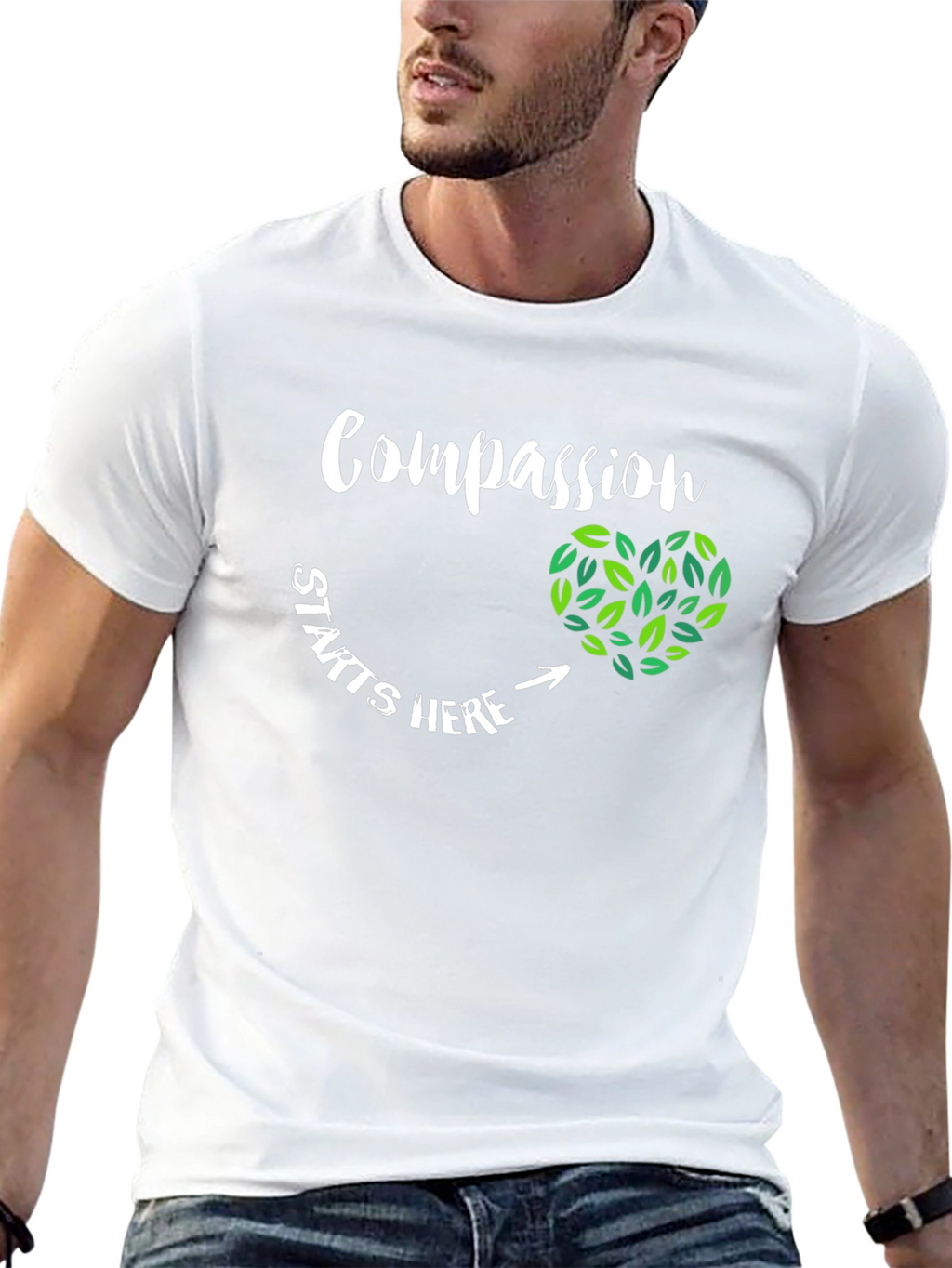 Compassion Starts Here Vegan T-Shirt