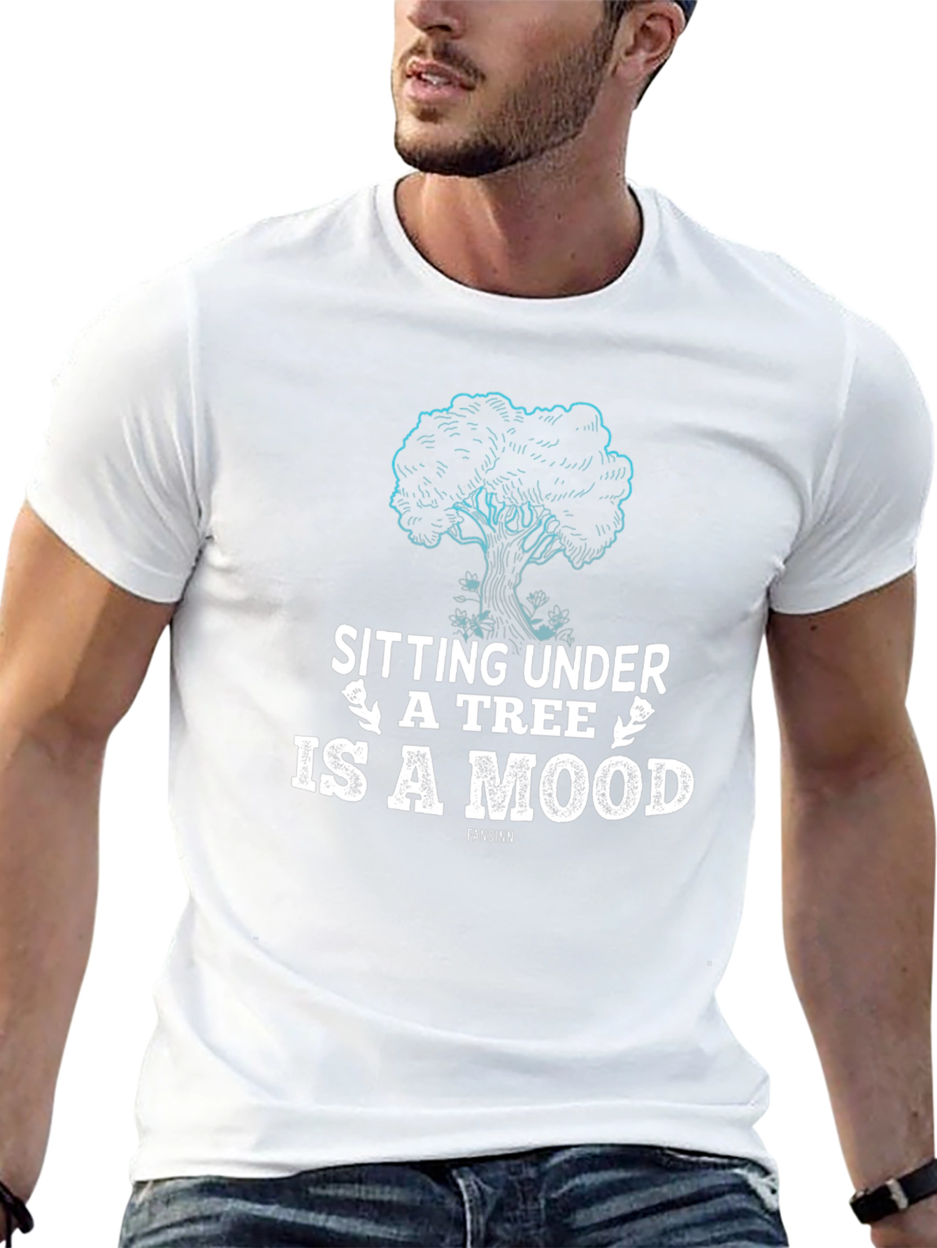 Sitting Under a Tree Graphic T-Shirt