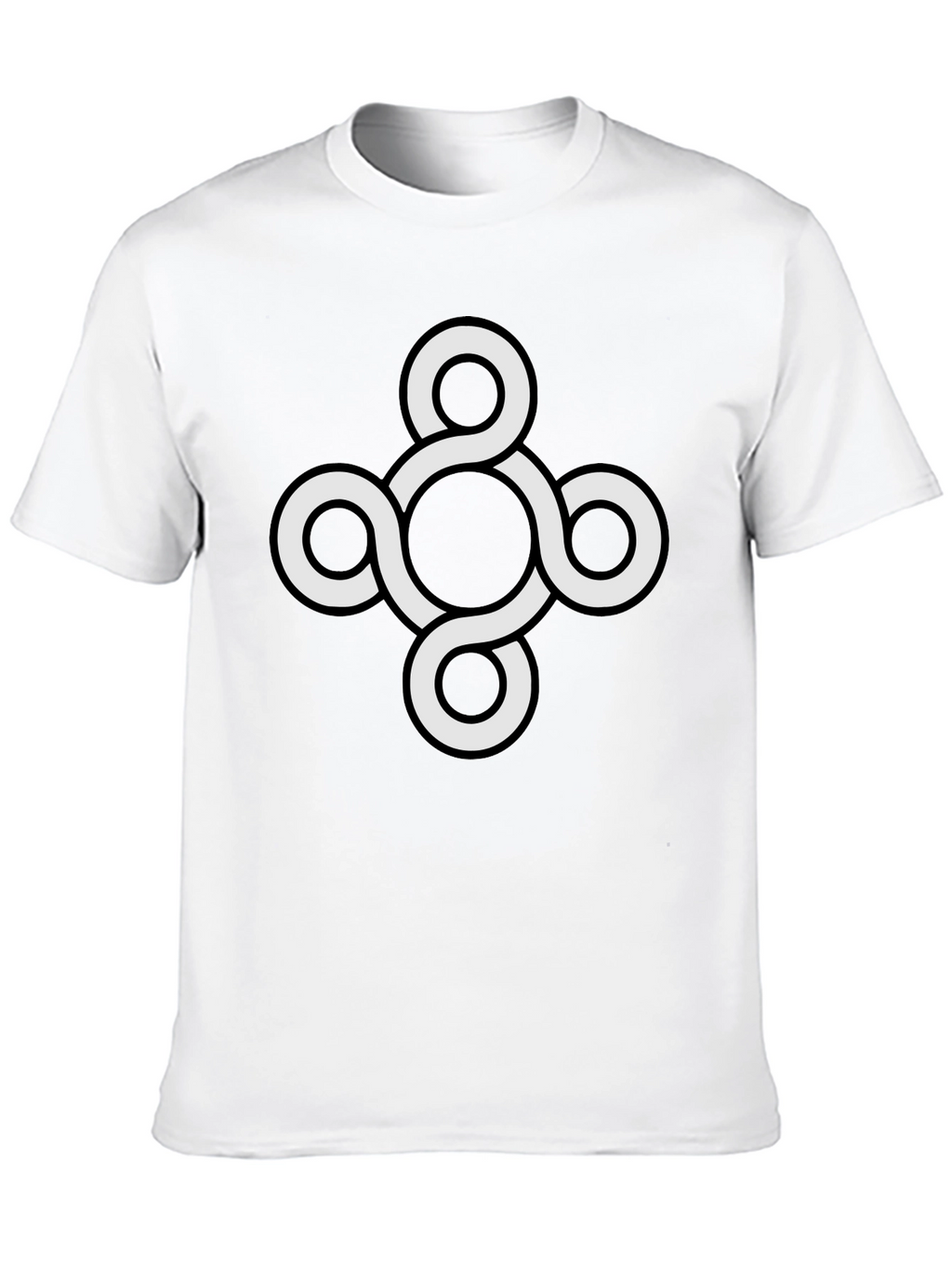 Abstract Knot T-Shirt - Stylish Graphic Tee