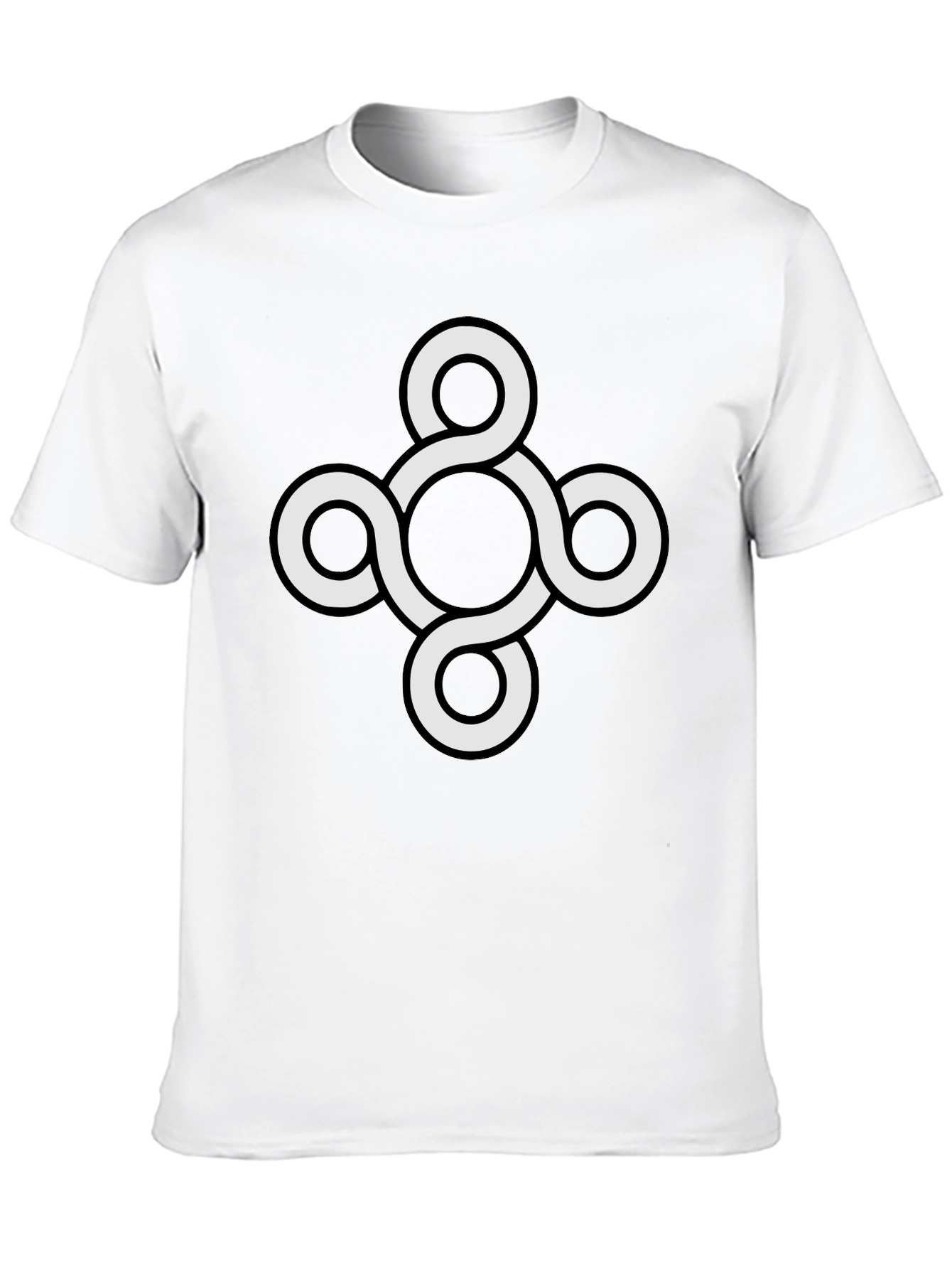 Abstract Knot T-Shirt - Stylish Graphic Tee