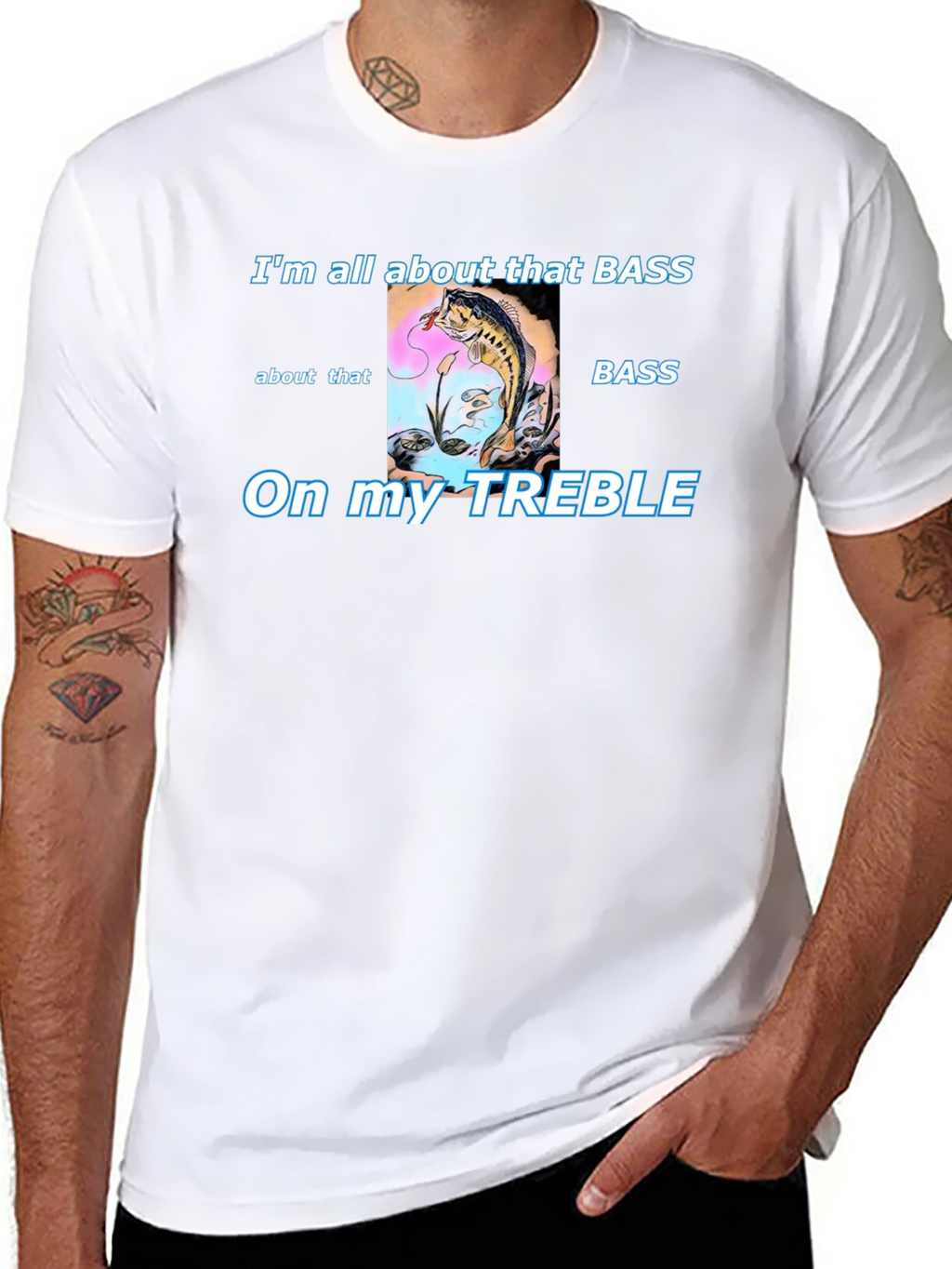 Bass Fishing T-Shirt - Treble Humor Tee