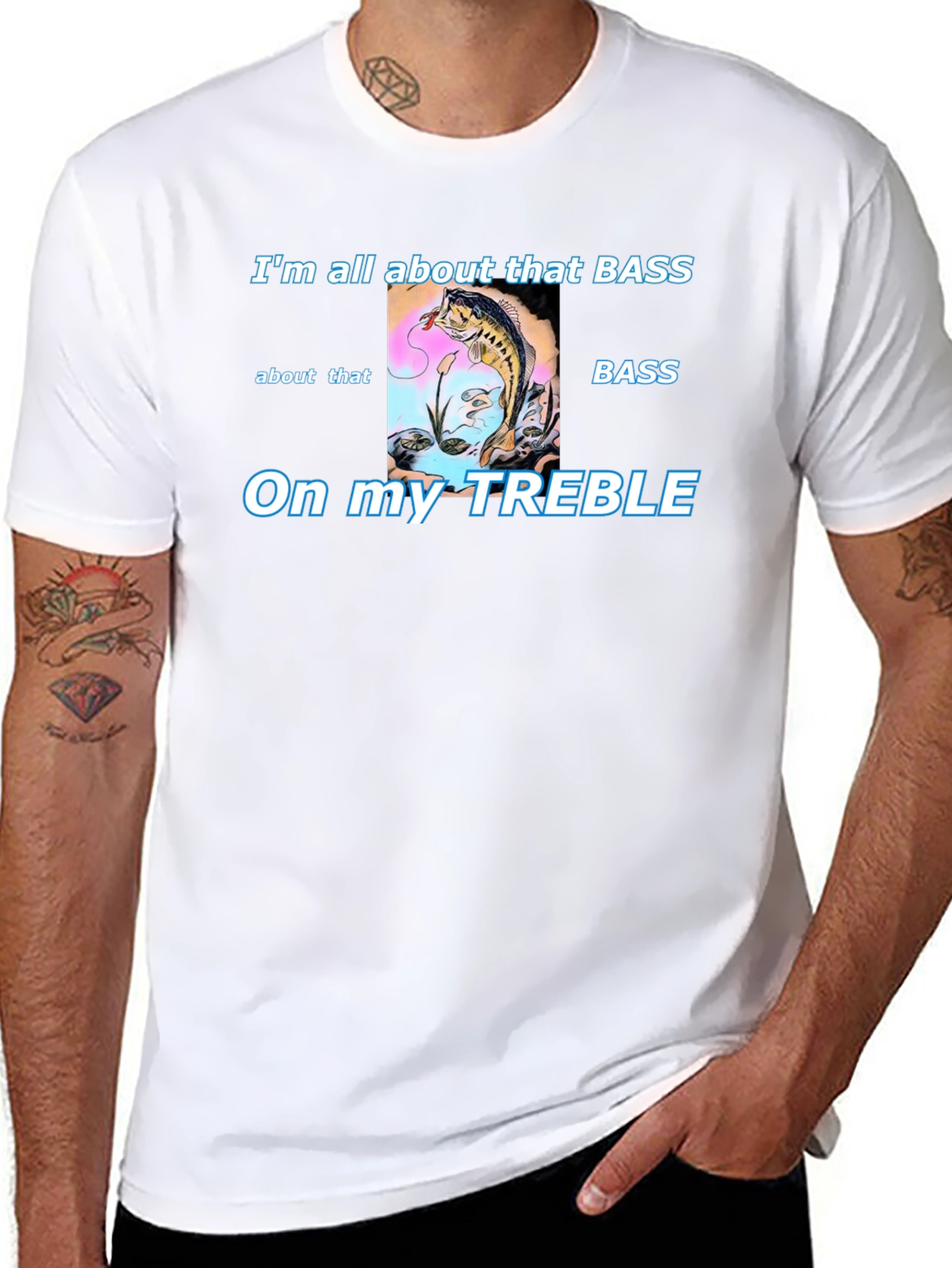 Bass Fishing T-Shirt - Treble Humor Tee
