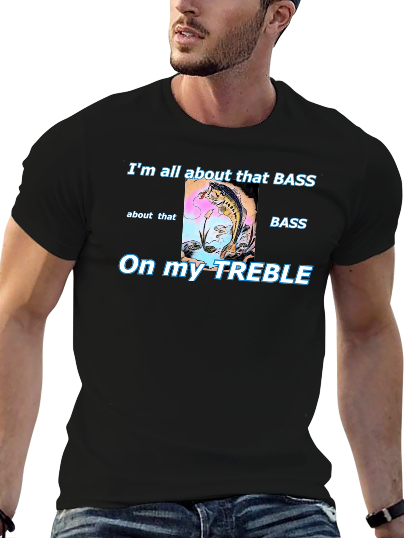 Bass Fishing T-Shirt - Treble Humor Tee