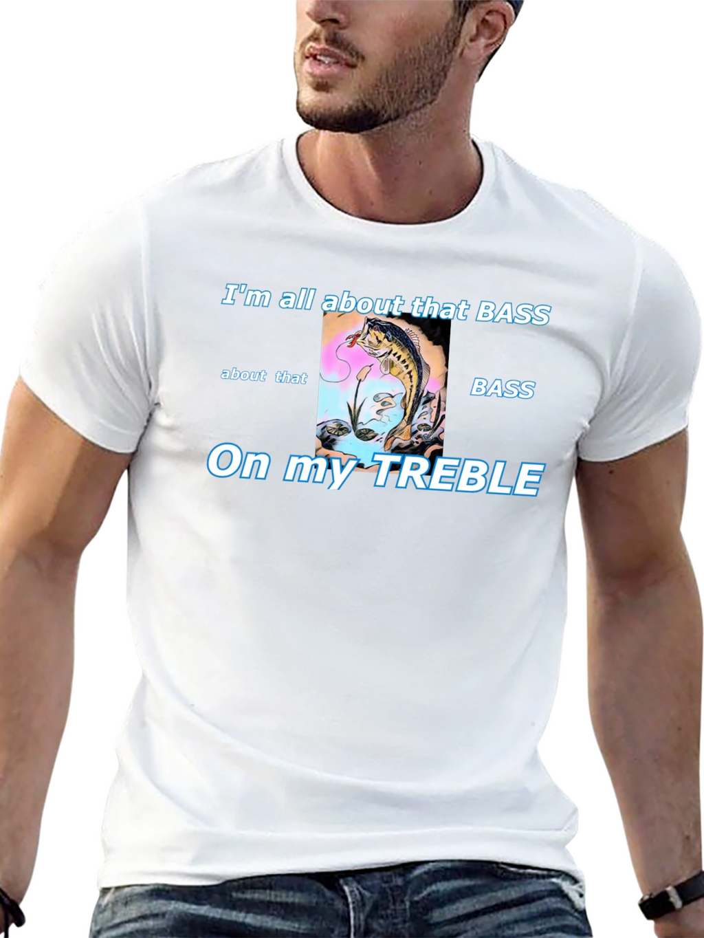 Bass Fishing T-Shirt - Treble Humor Tee