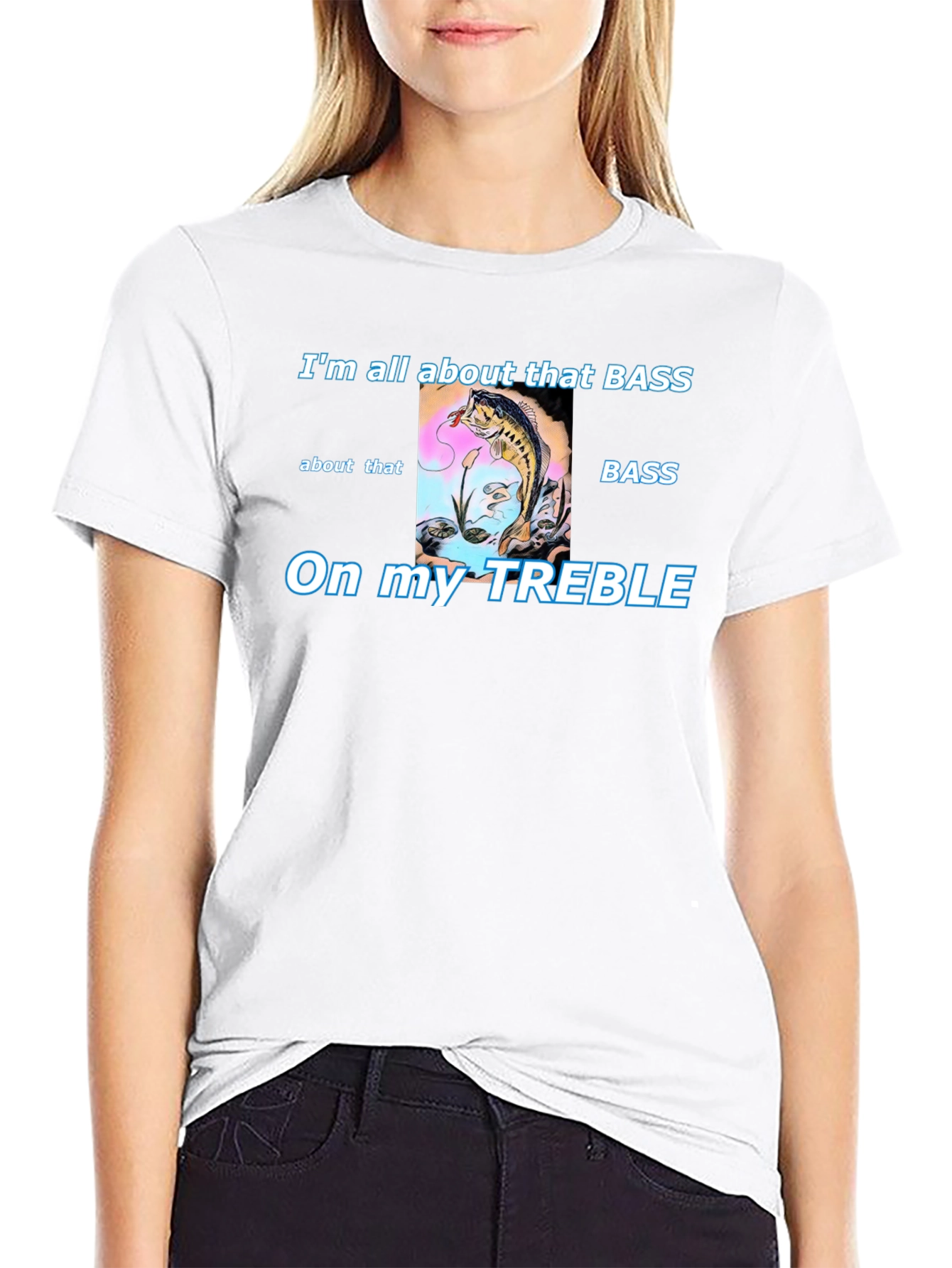 Bass Fishing T-Shirt - Treble Humor Tee