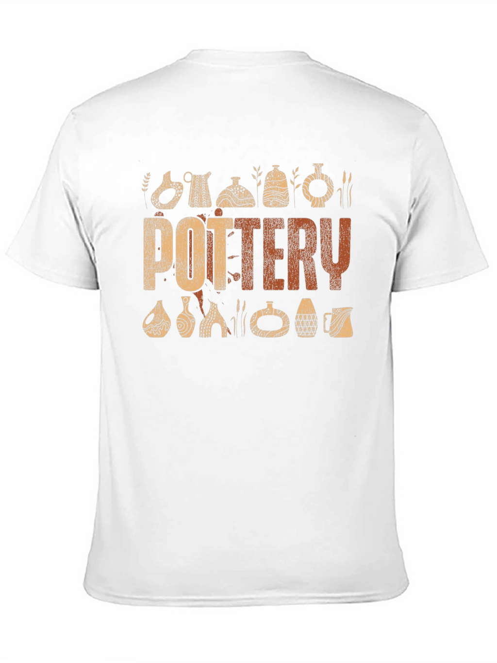 Pottery Graphic Print Crew Neck T-Shirt