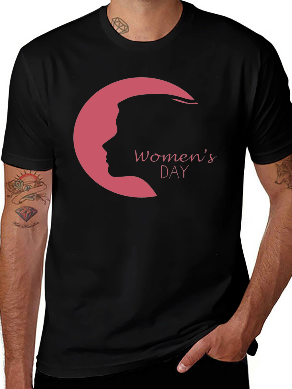 Womens Day Graphic Tee - Black
