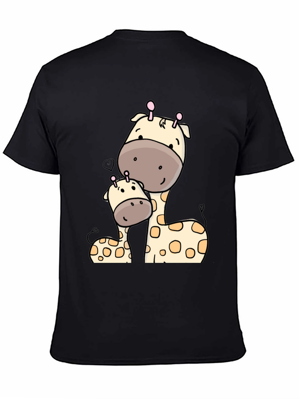 Cute Giraffe Mom and Baby Graphic T-Shirt