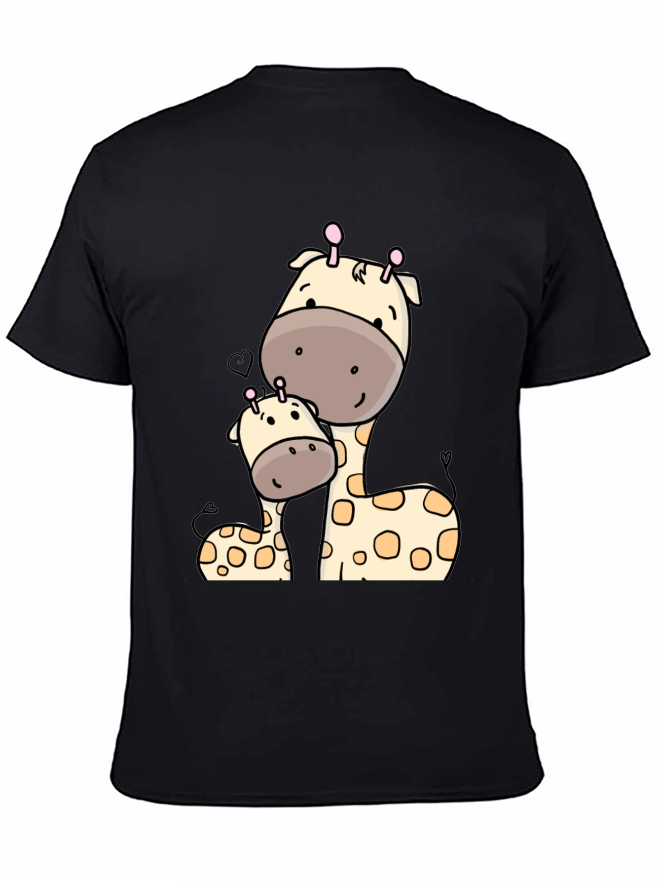 Cute Giraffe Mom and Baby Graphic T-Shirt