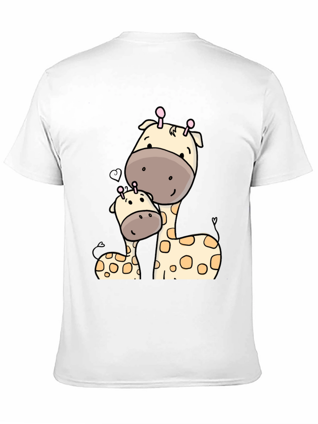 Cute Giraffe Mom and Baby Graphic T-Shirt
