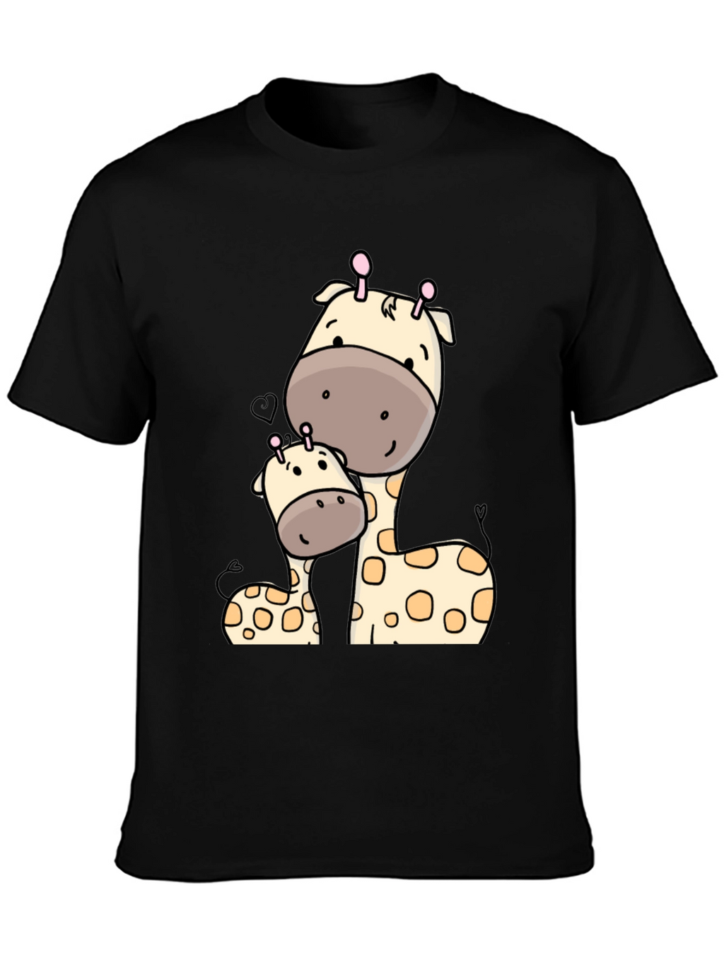 Cute Giraffe Mom and Baby Graphic T-Shirt