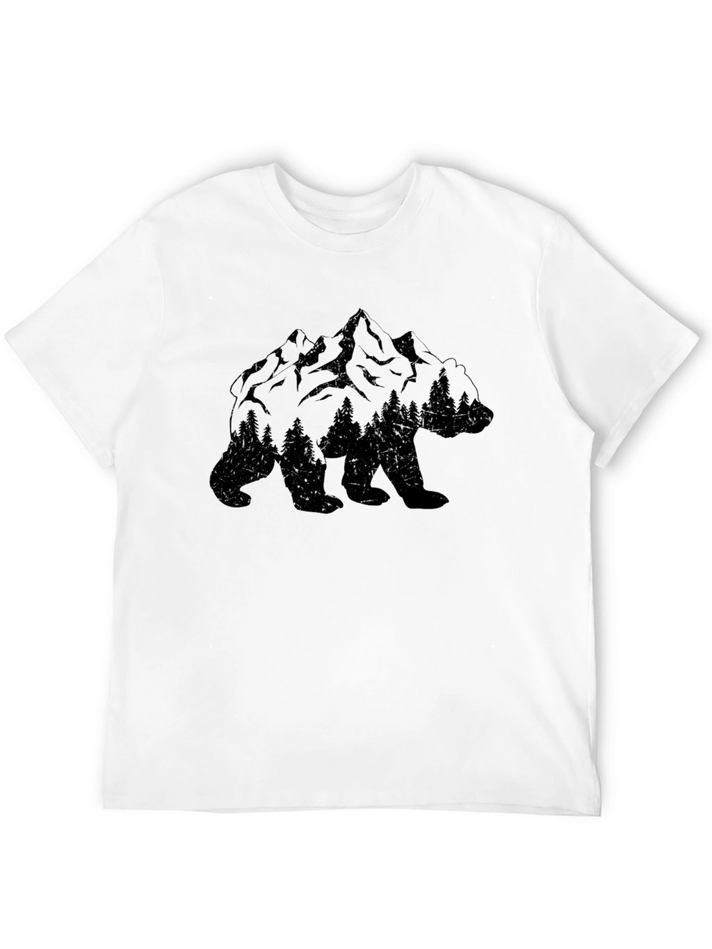 Nature Bear Mountain T-Shirt Black
