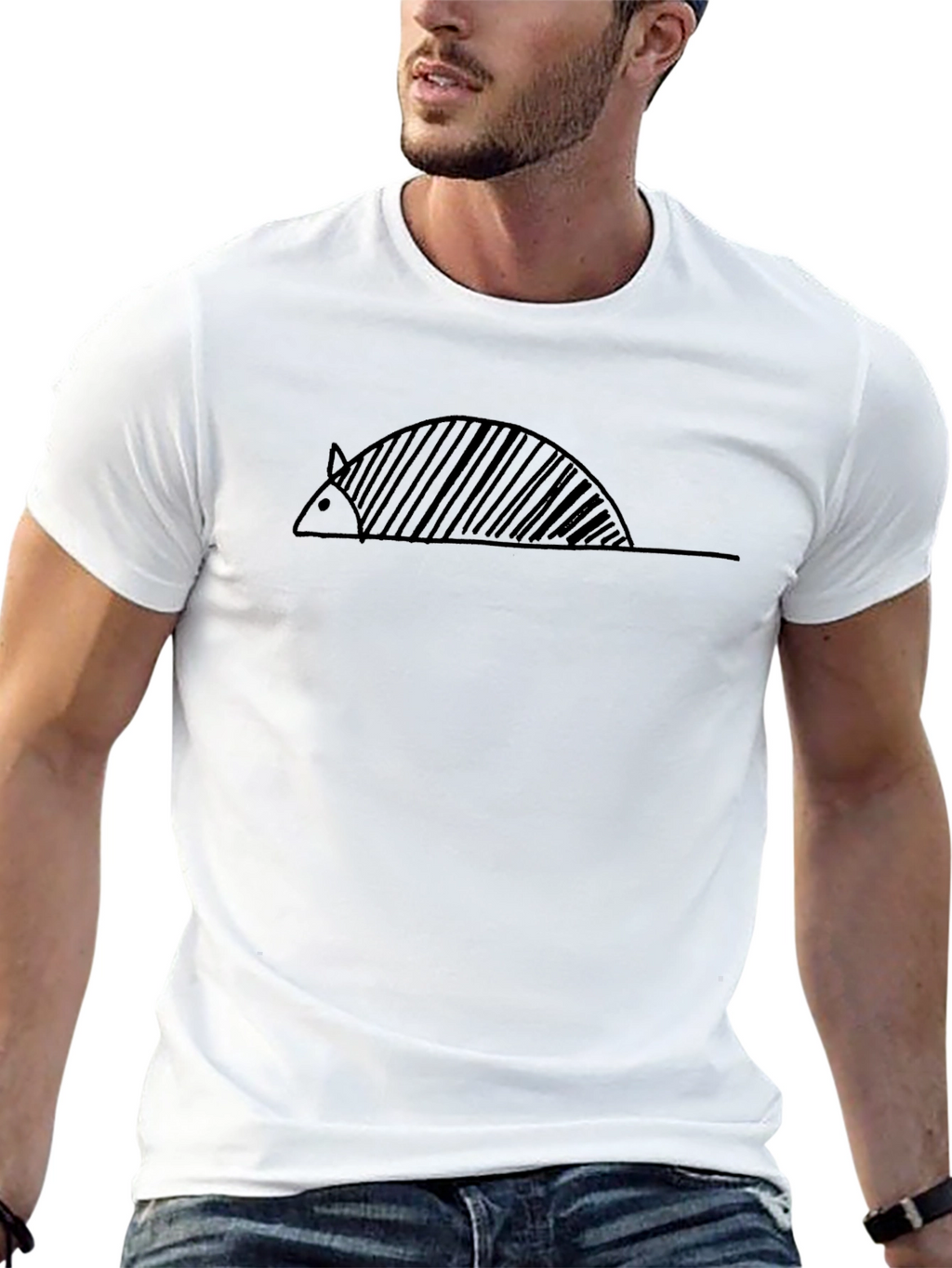 Armadillo Graphic Tee - Black Unisex T-Shirt
