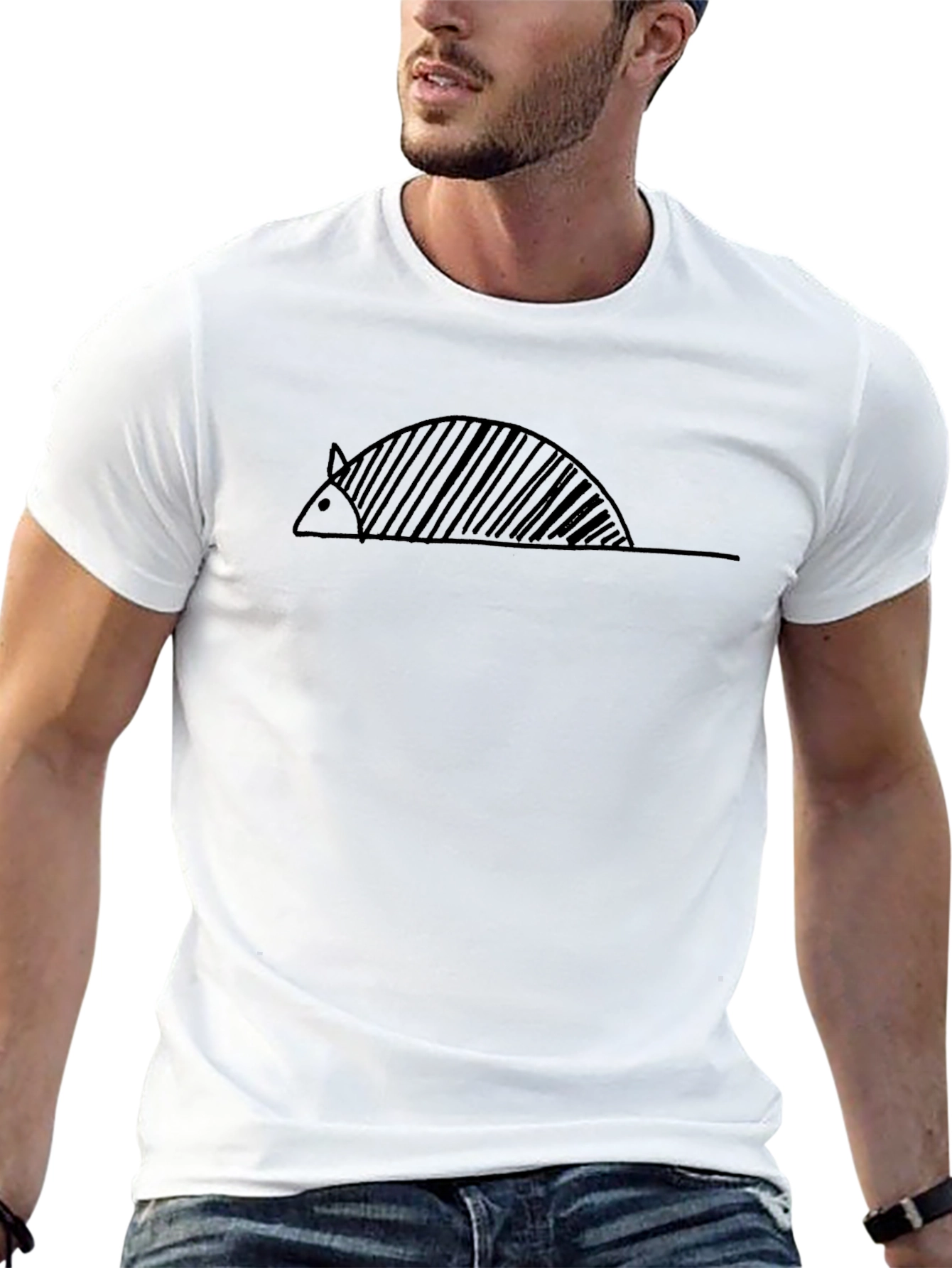 Armadillo Graphic Tee - Black Unisex T-Shirt