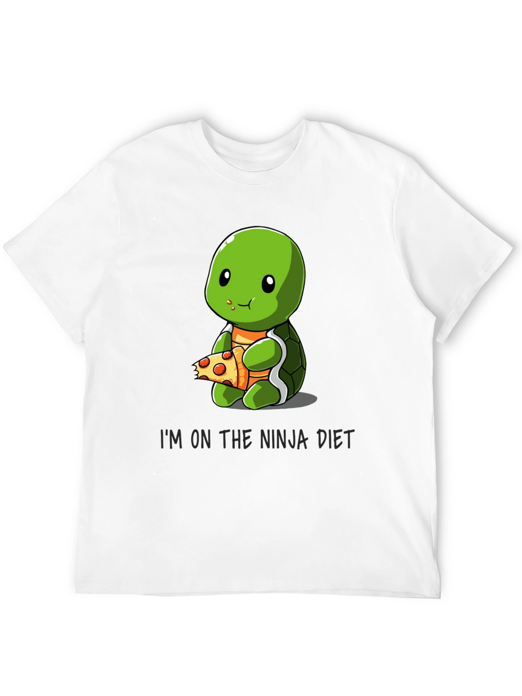Ninja Turtle Diet T-Shirt Funny Pizza Lover Tee