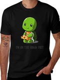 Ninja Turtle Diet T-Shirt Funny Pizza Lover Tee