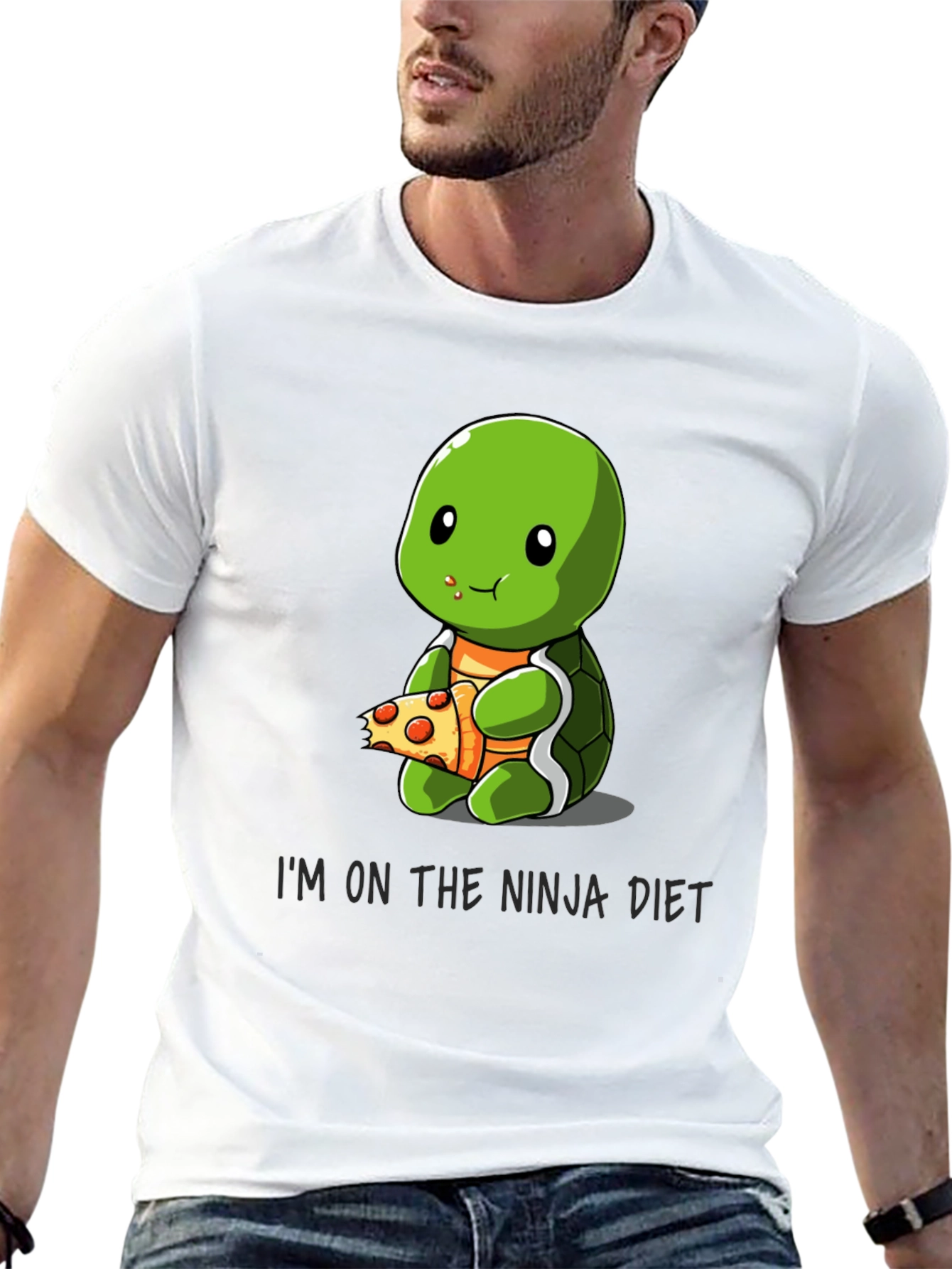 Ninja Turtle Diet T-Shirt Funny Pizza Lover Tee
