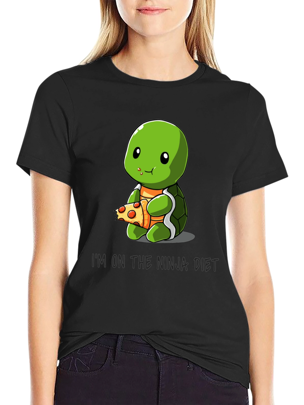 Ninja Turtle Diet T-Shirt Funny Pizza Lover Tee