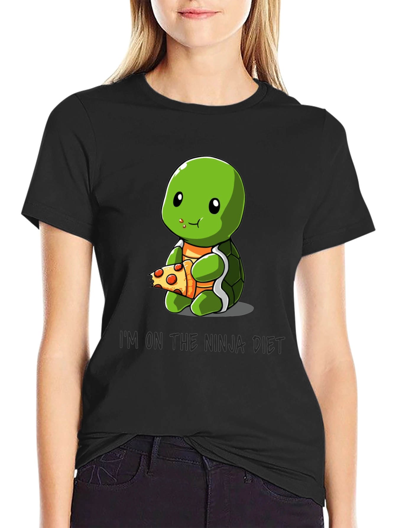 Ninja Turtle Diet T-Shirt Funny Pizza Lover Tee