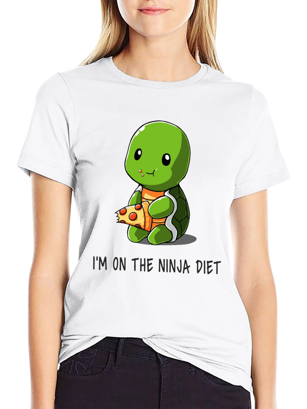 Ninja Turtle Diet T-Shirt Funny Pizza Lover Tee