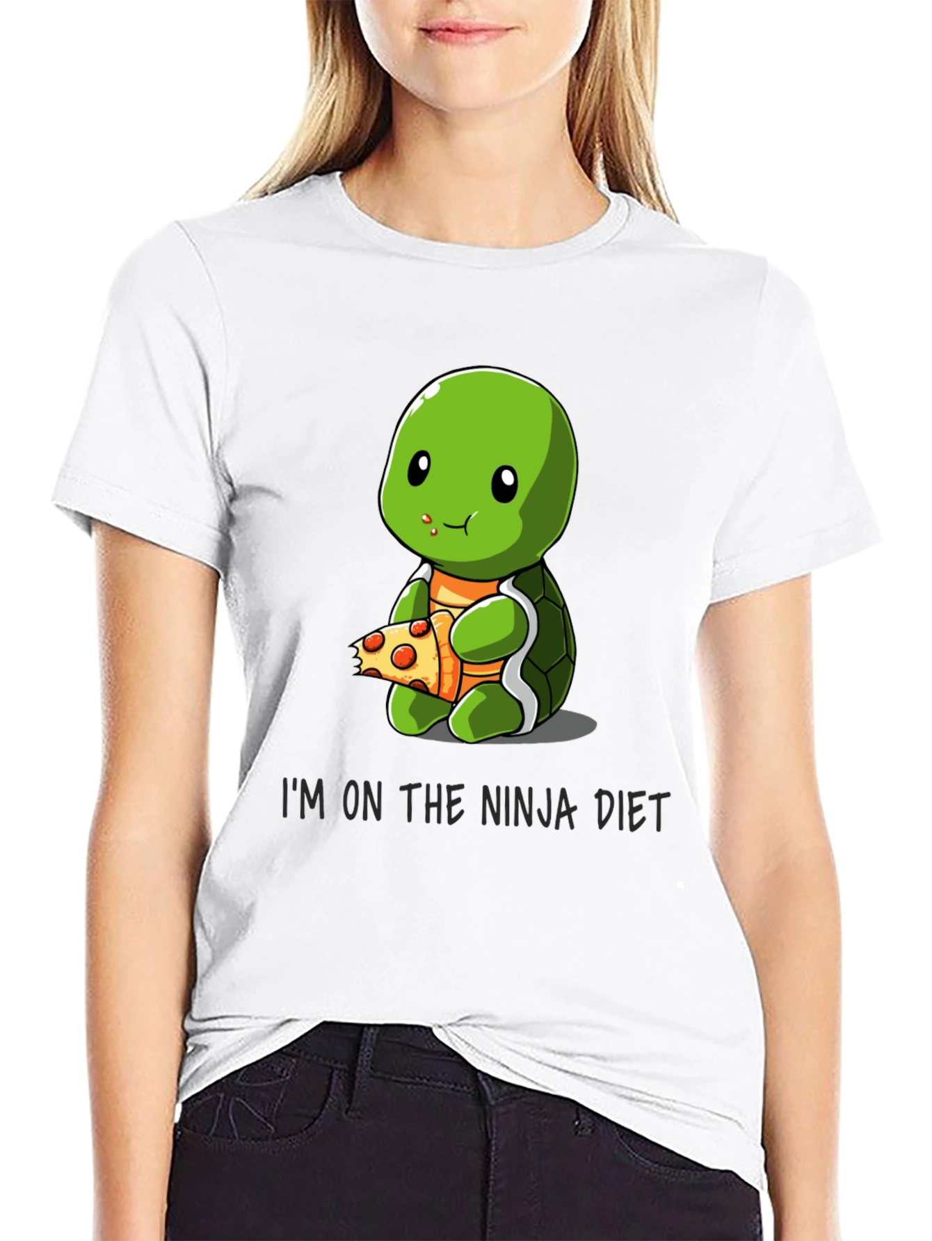 Ninja Turtle Diet T-Shirt Funny Pizza Lover Tee
