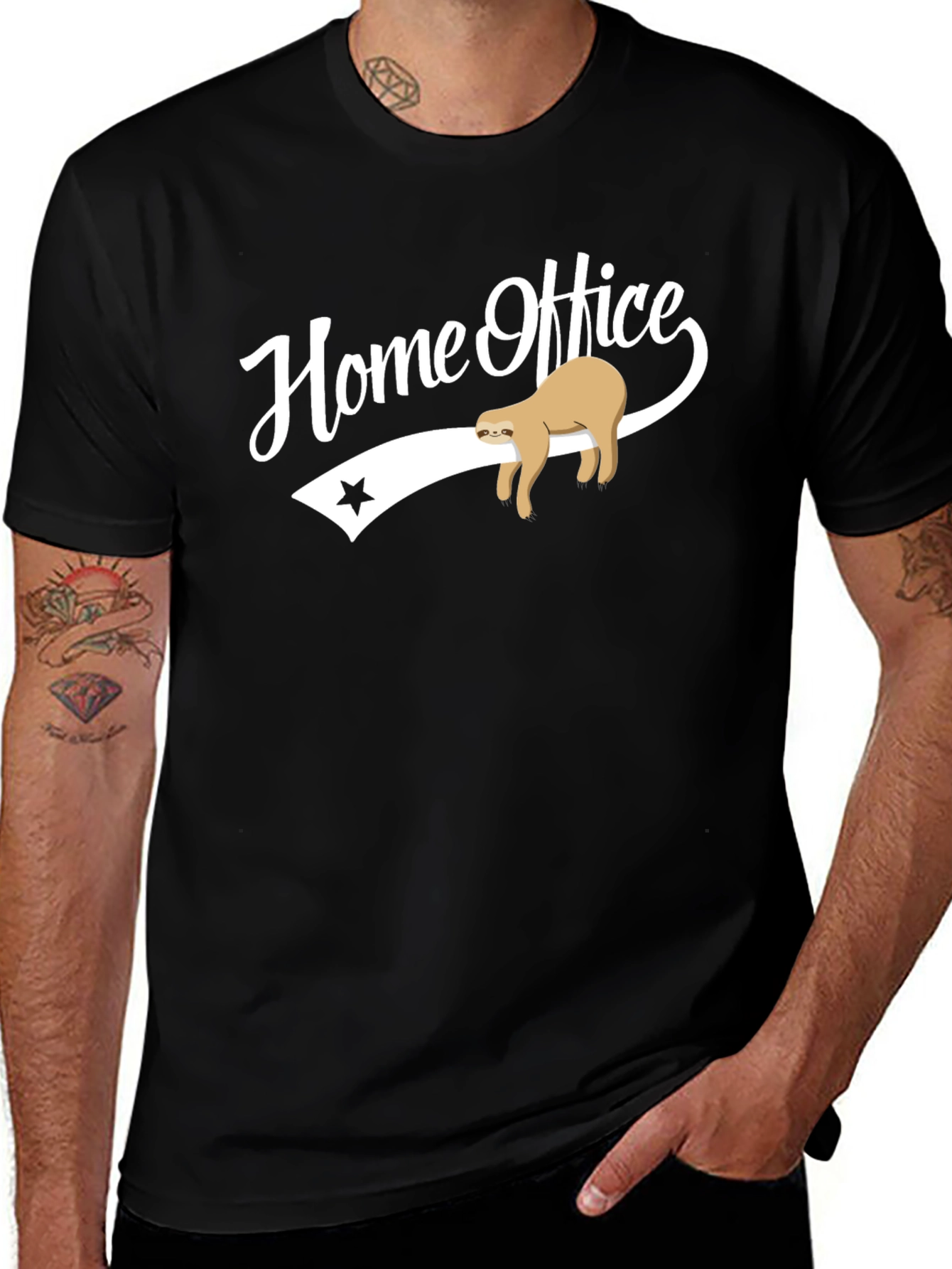 Home Office Sloth T-Shirt - Relaxed Workwear