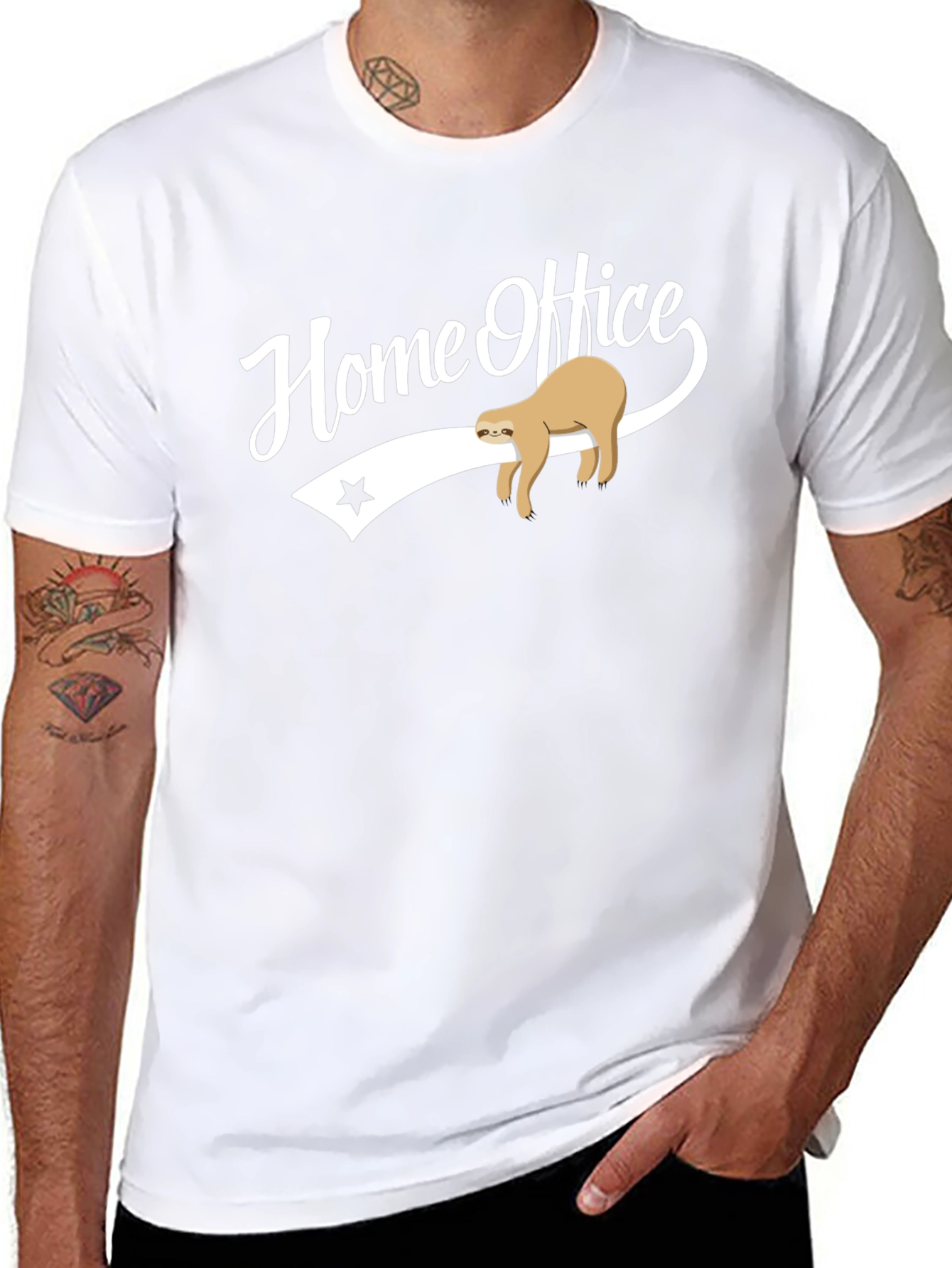 Home Office Sloth T-Shirt - Relaxed Workwear