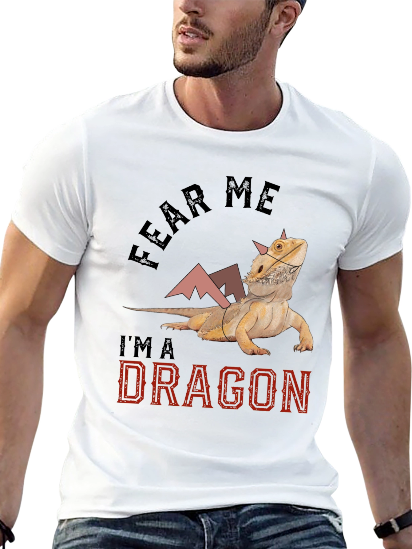 Fear Me Im A Dragon Bearded Dragon T-Shirt