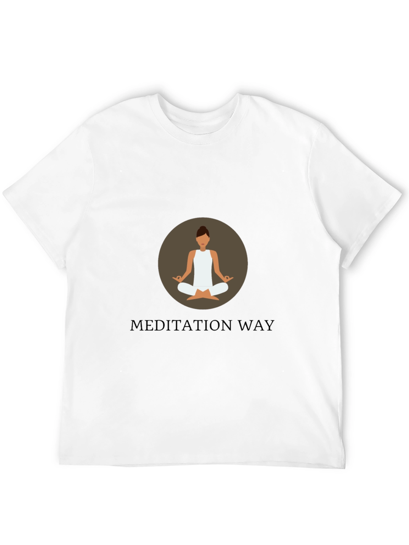 Meditation Way Black Graphic T-Shirt