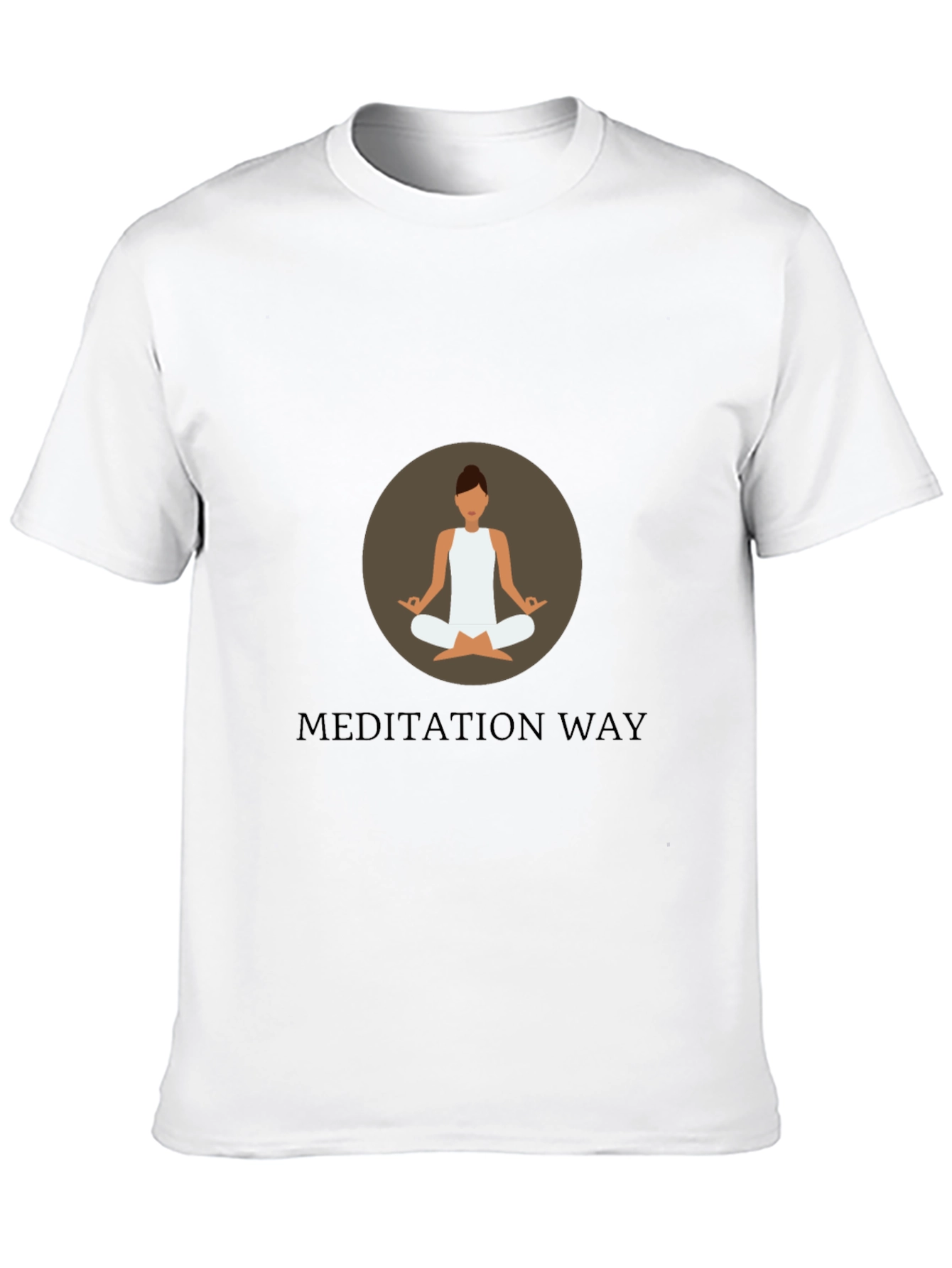 Meditation Way Black Graphic T-Shirt