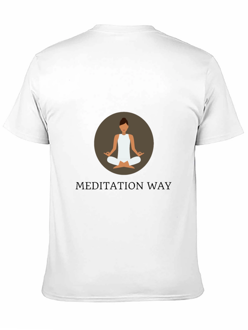 Meditation Way Black Graphic T-Shirt