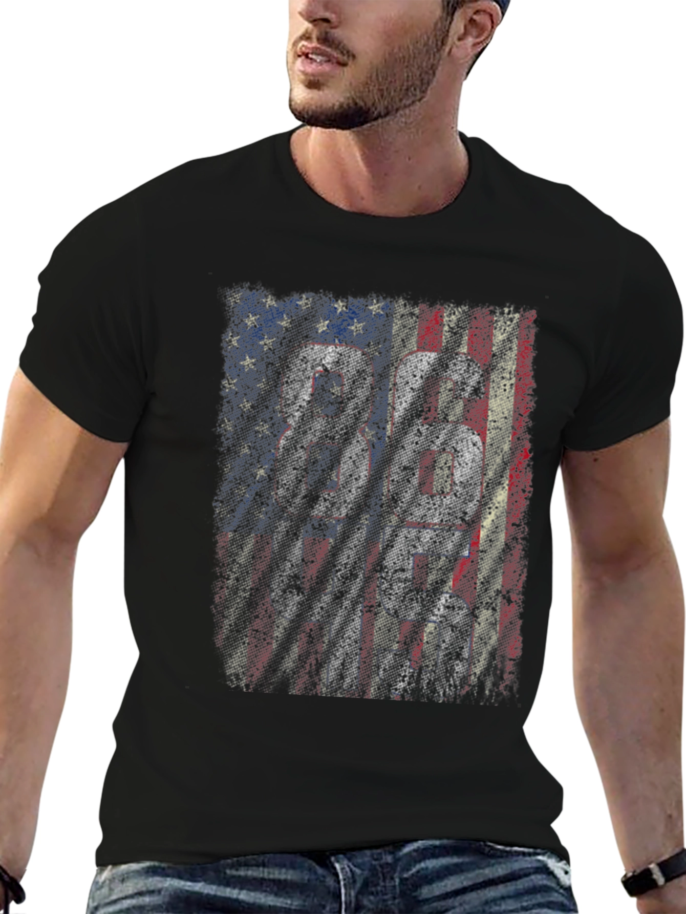 American Flag 86 46 Graphic Tee