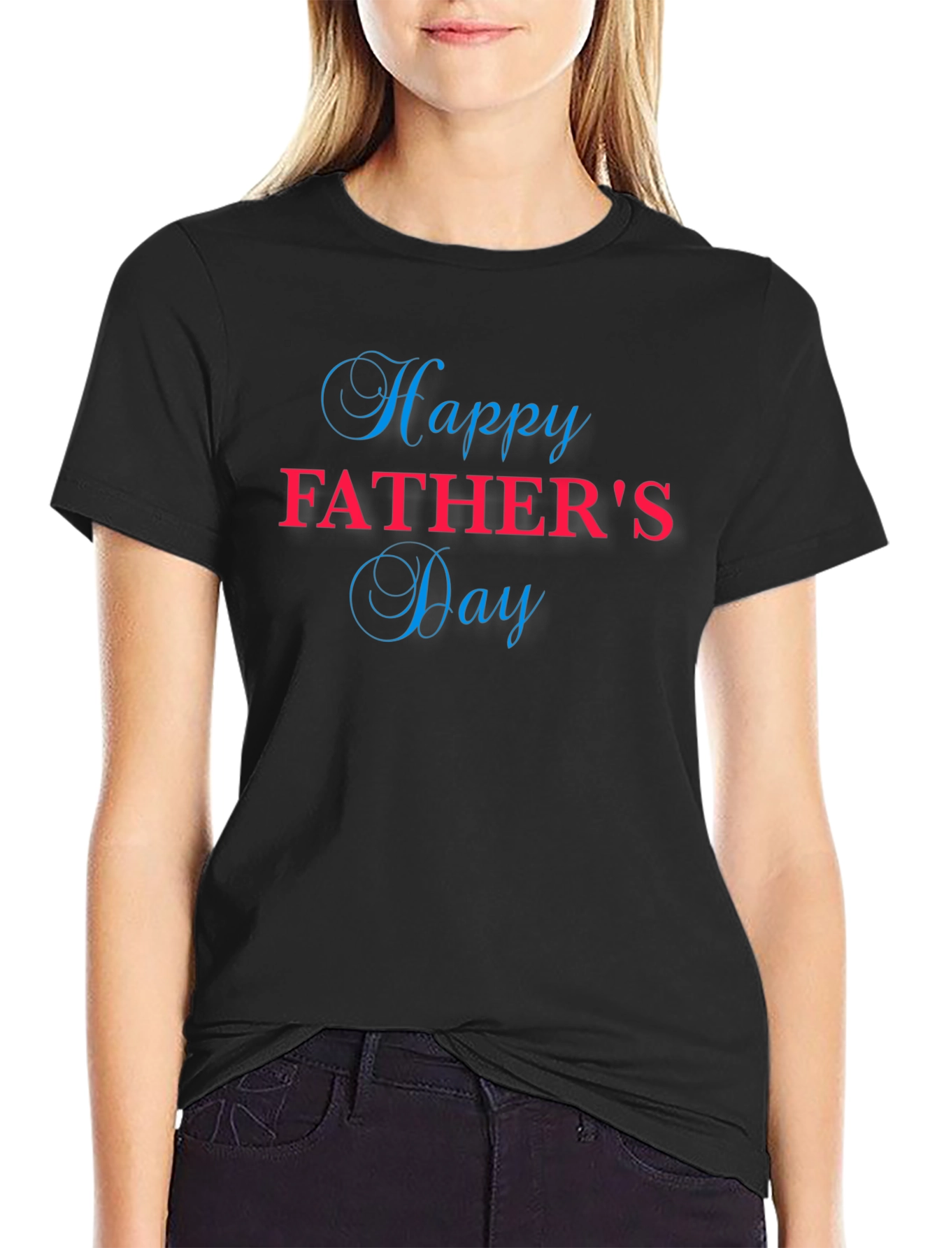 Happy Fathers Day T-Shirt Black
