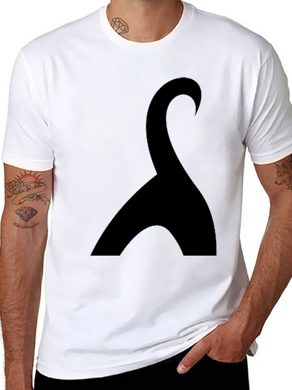 Modern Black Graphic Tee - Stylish & Unique Design
