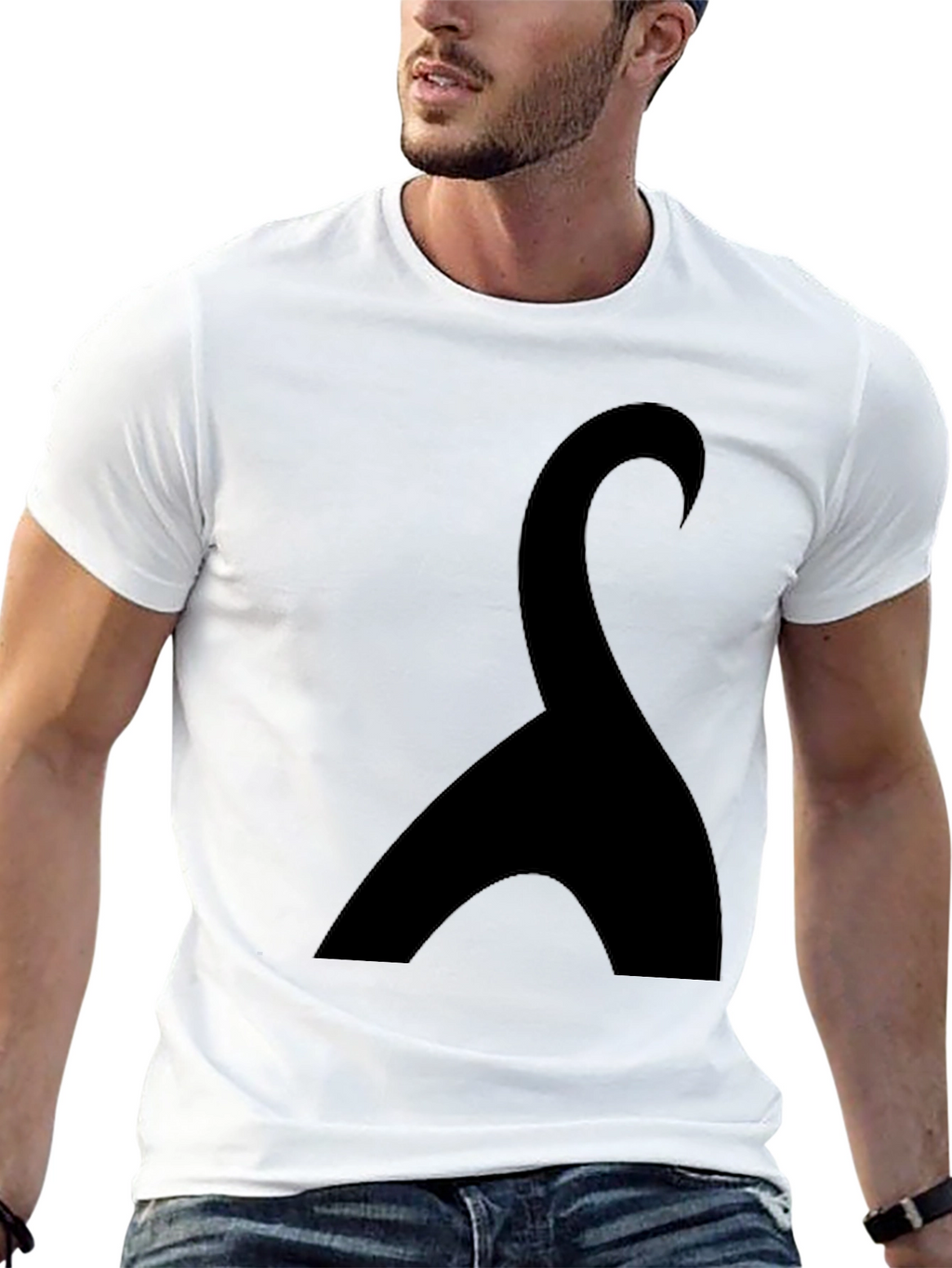 Modern Black Graphic Tee - Stylish & Unique Design