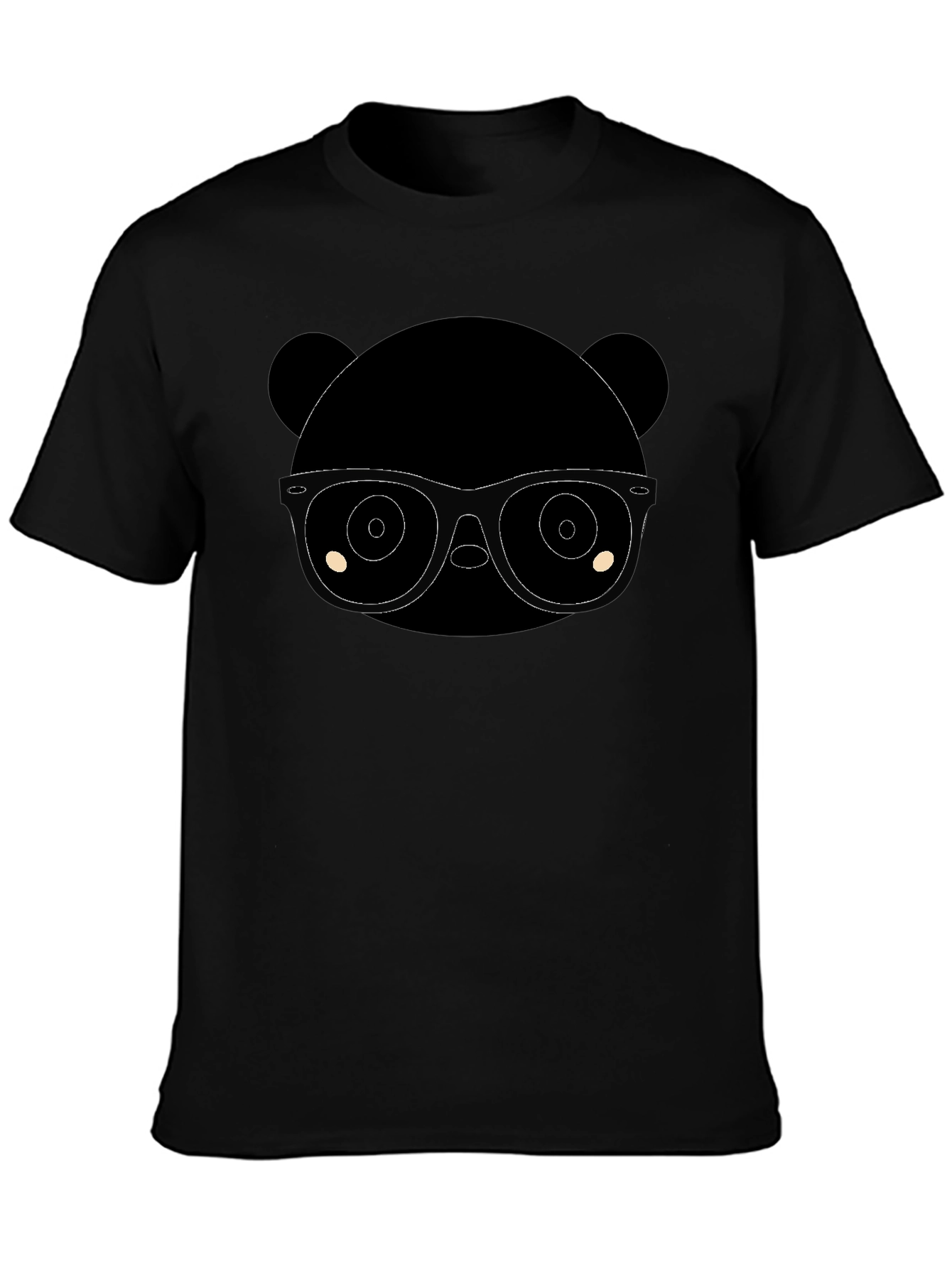 Panda Nerd T-Shirt - Classic Black Tee