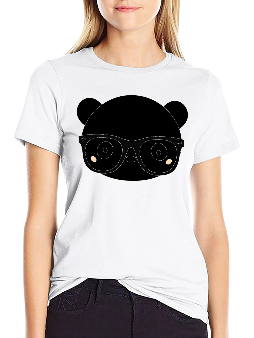 Panda Nerd T-Shirt - Classic Black Tee