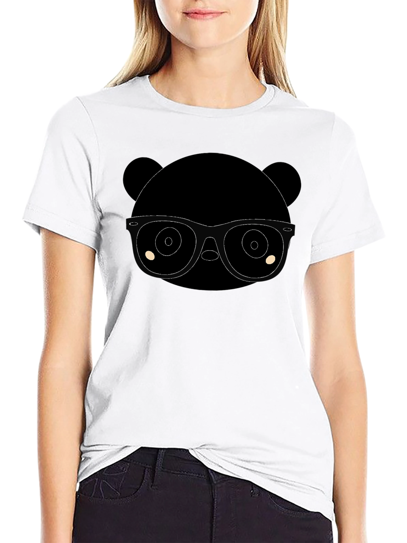 Panda Nerd T-Shirt - Classic Black Tee